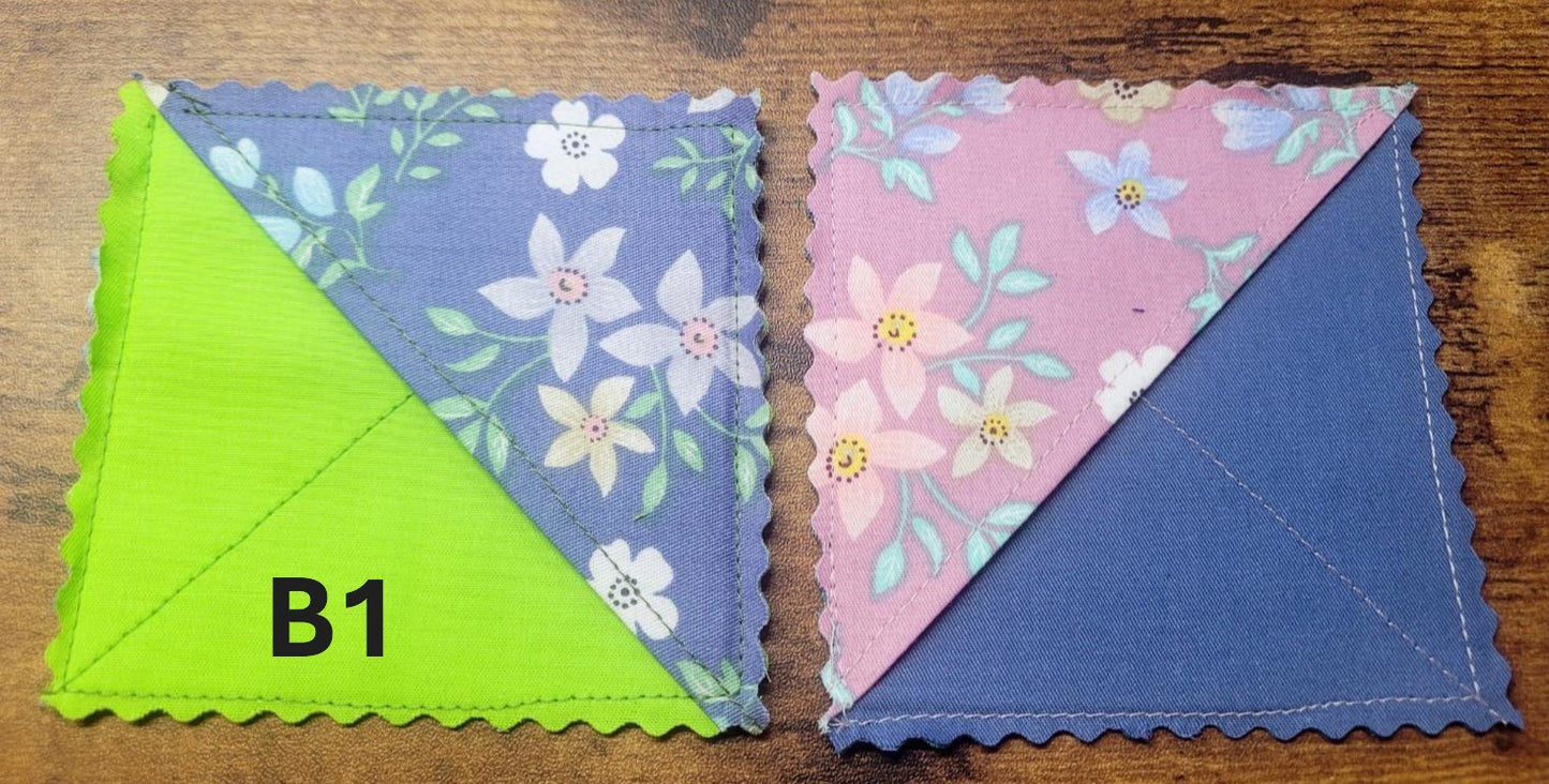 Fabric Corner Bookmark, 2 pack