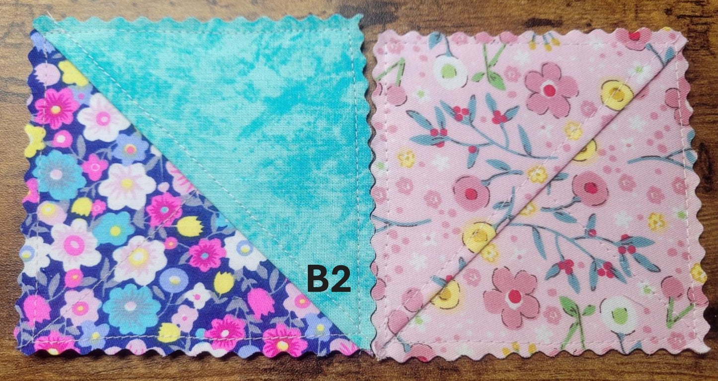 Fabric Corner Bookmark, 2 pack