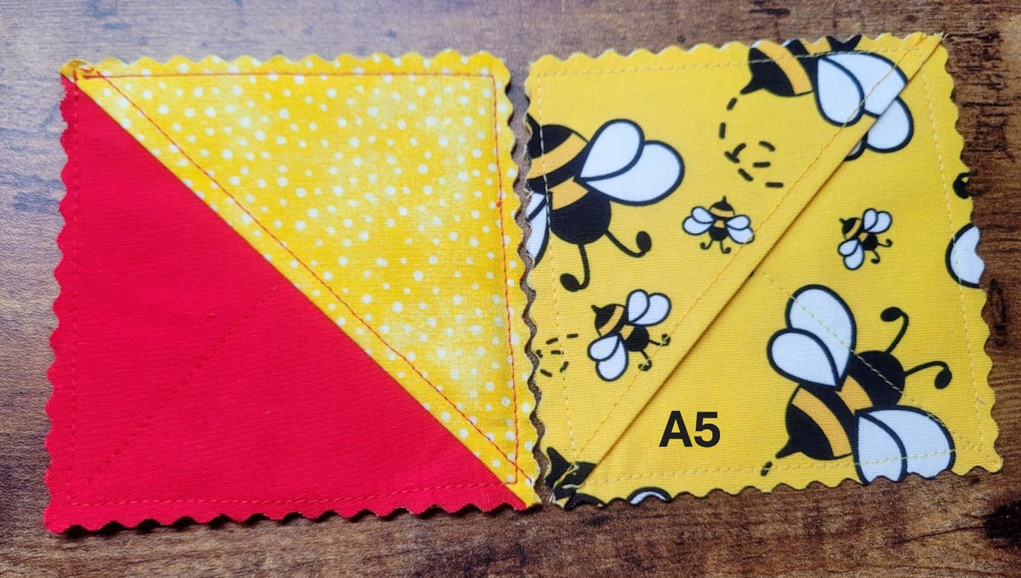 Fabric Corner Bookmark, 2 pack