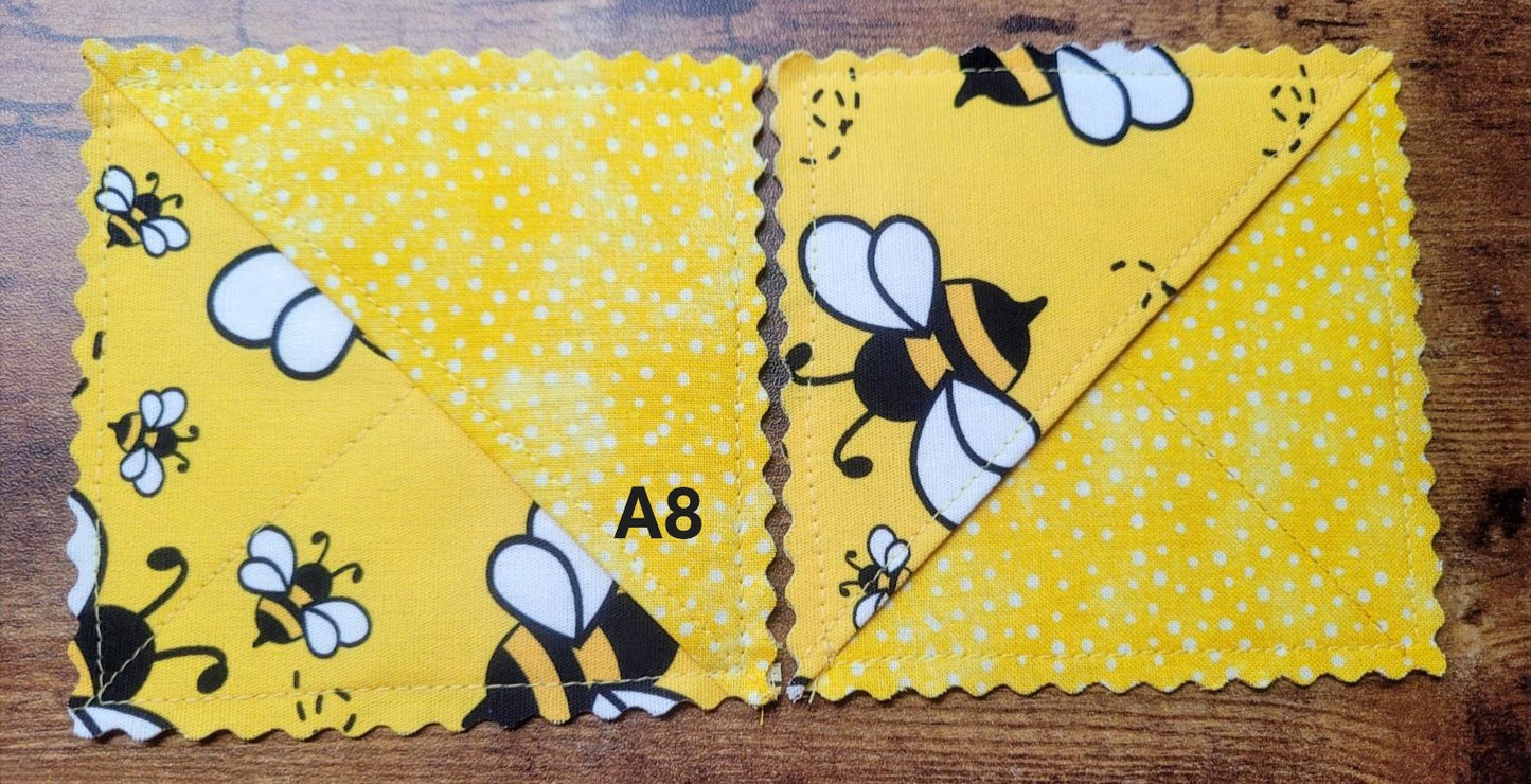 Fabric Corner Bookmark, 2 pack