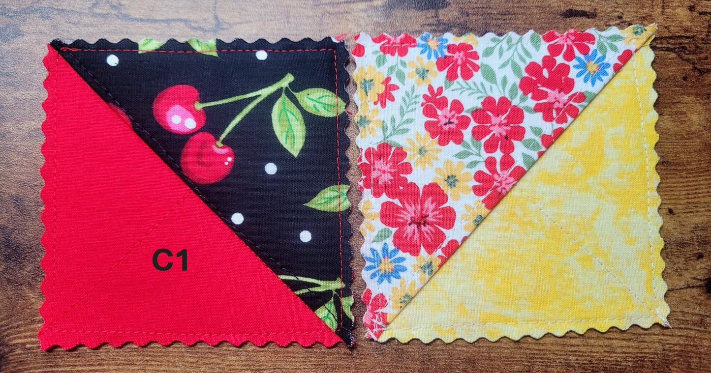 Fabric Corner Bookmark, 2 pack