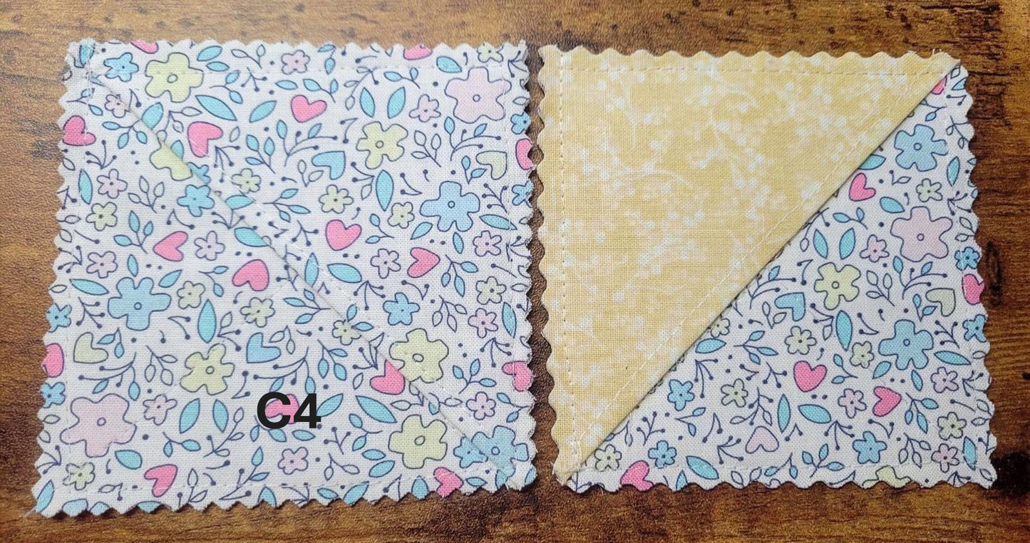 Fabric Corner Bookmark, 2 pack