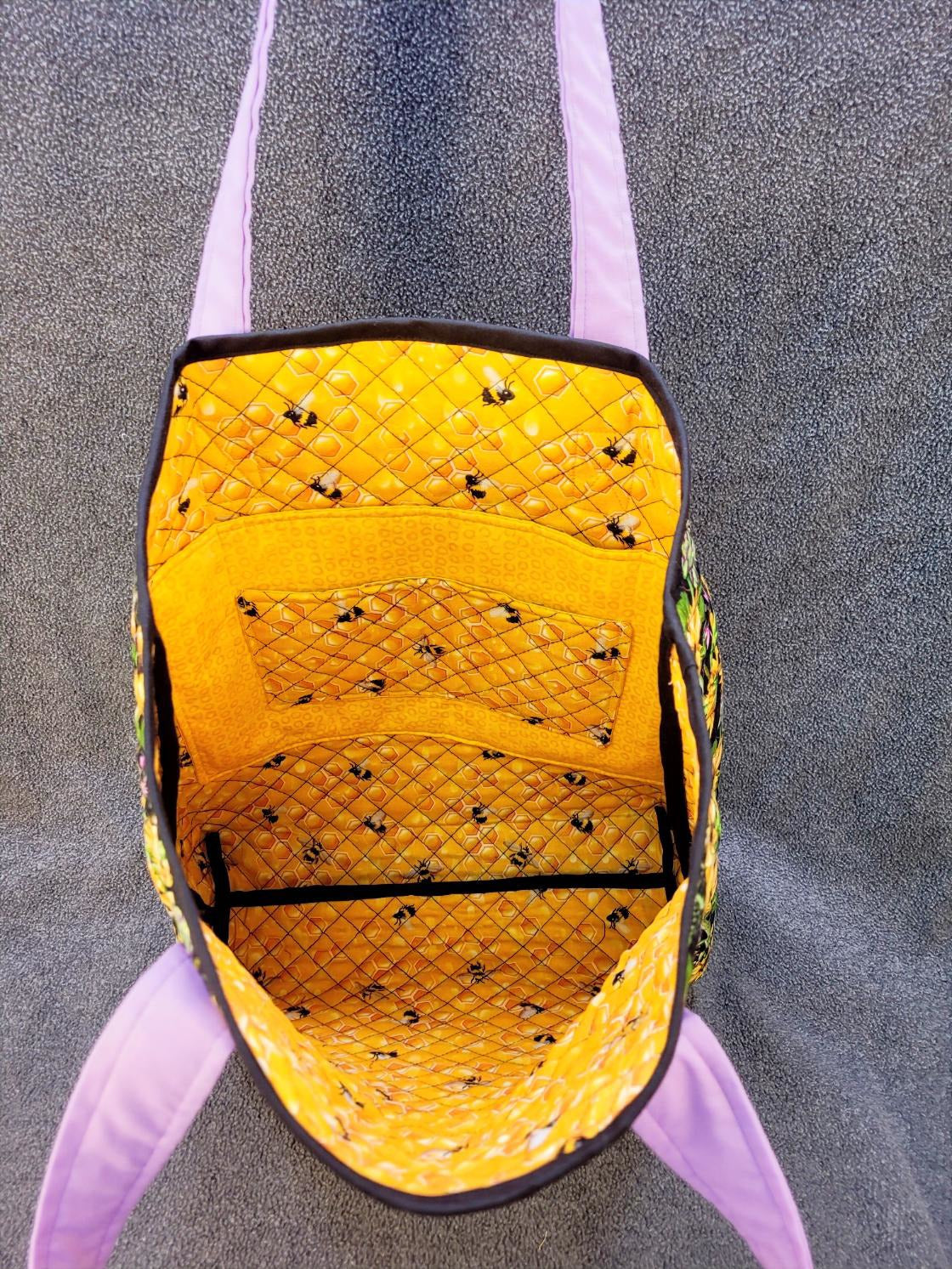 Busy as a bee Sunflower tote