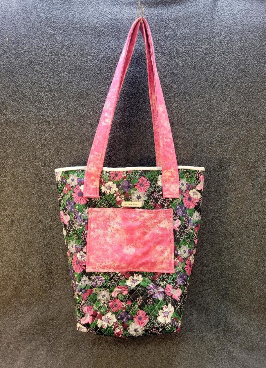 Ebony Floral Tote bag