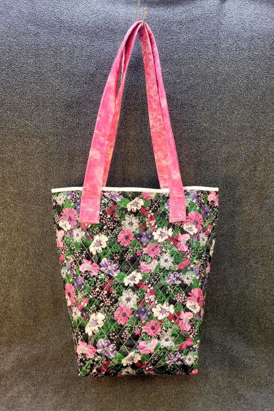 Ebony Floral Tote bag