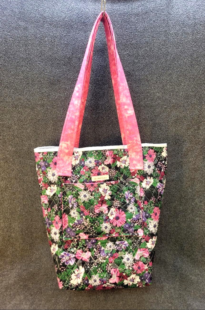 Ebony Floral Tote bag