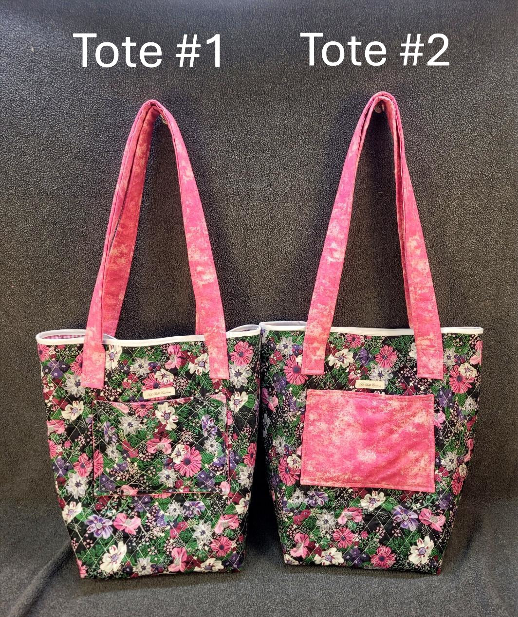 Ebony Floral Tote bag