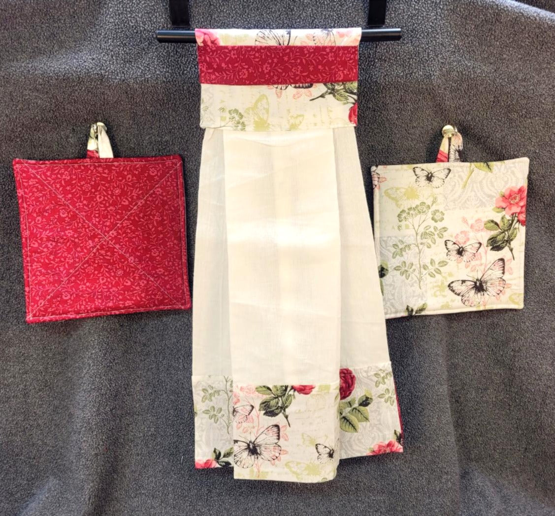 Loop Towel and potholder set