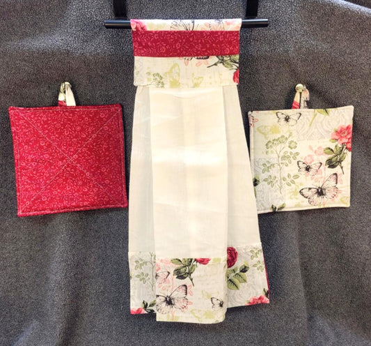 Loop Towel and potholder set