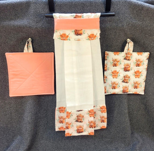 Loop Towel and potholder set