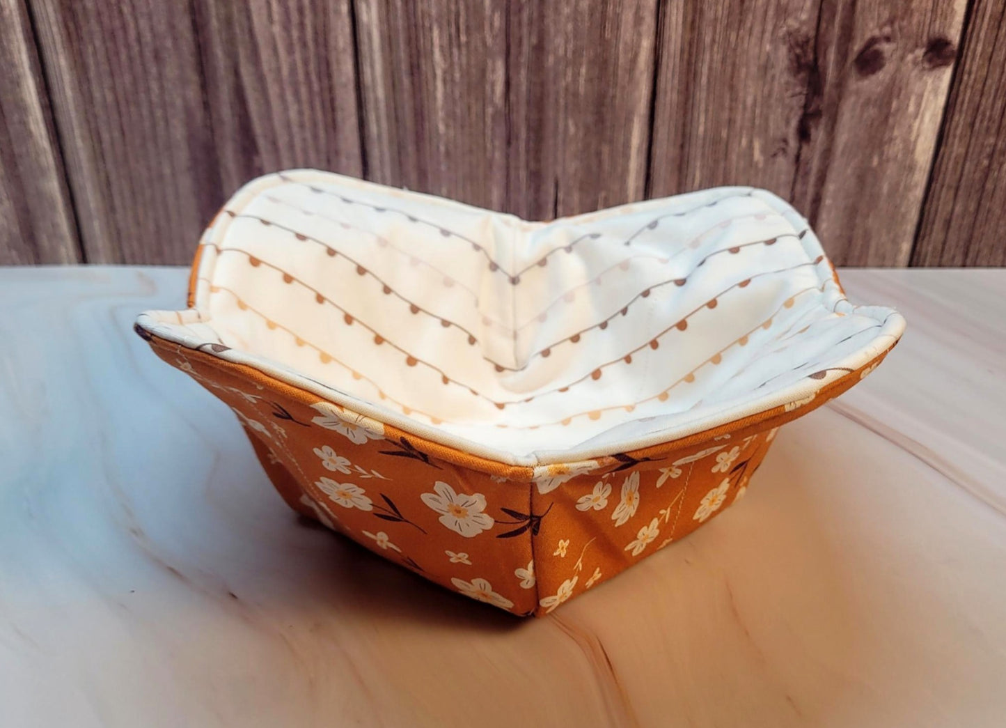 Quilted Fabric Bowl Cozy, set of 2