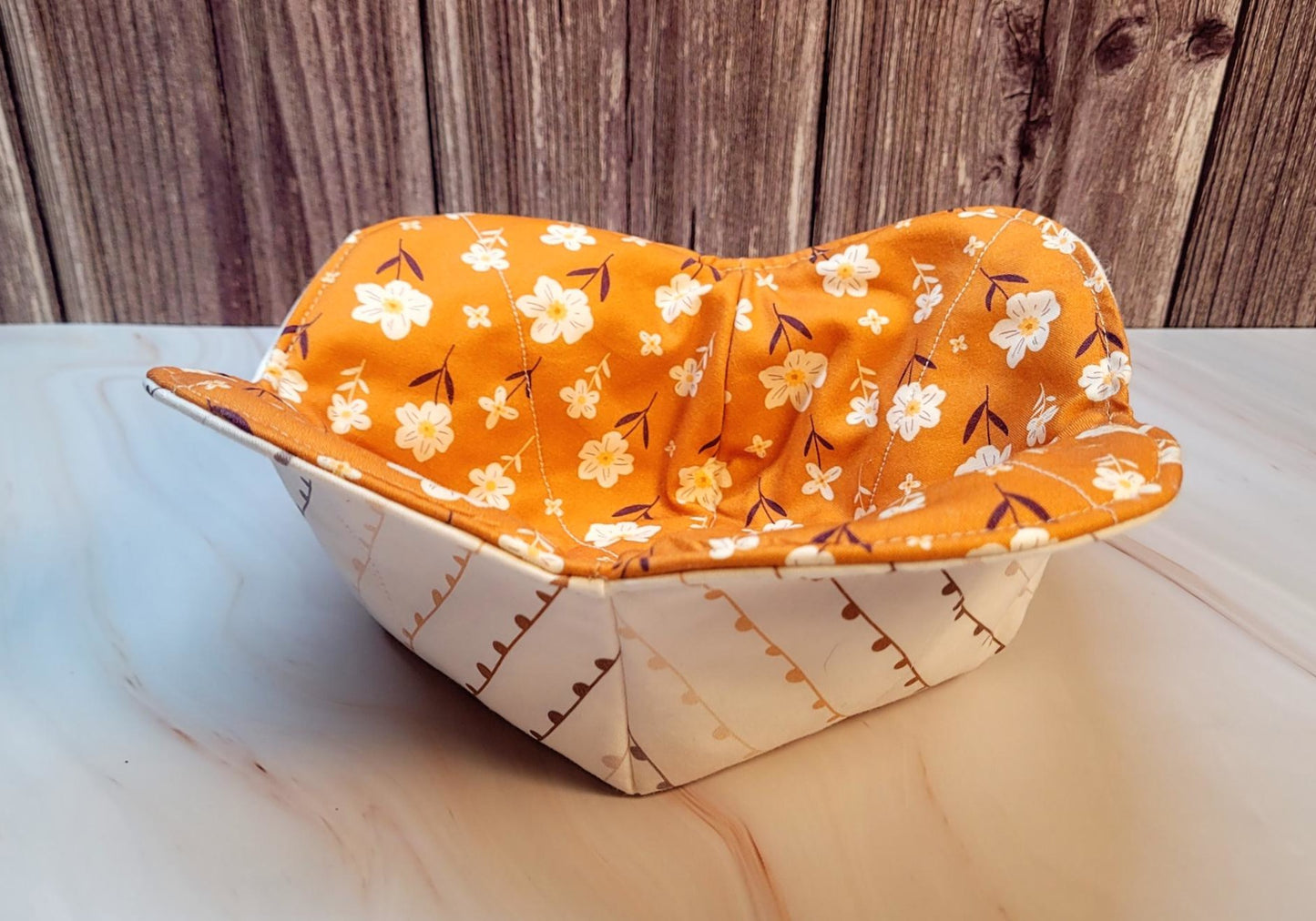 Quilted Fabric Bowl Cozy, set of 2