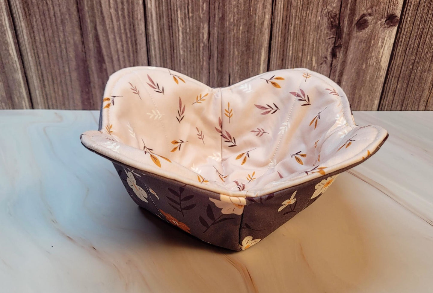 Quilted Fabric Bowl Cozy, set of 2