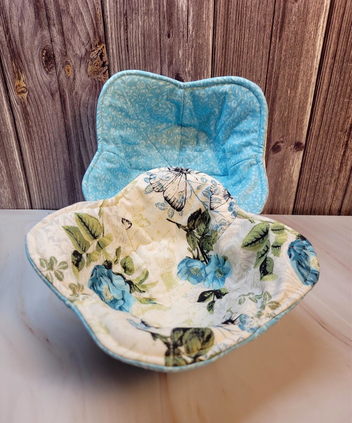 Quilted Fabric Bowl Cozy, set #5