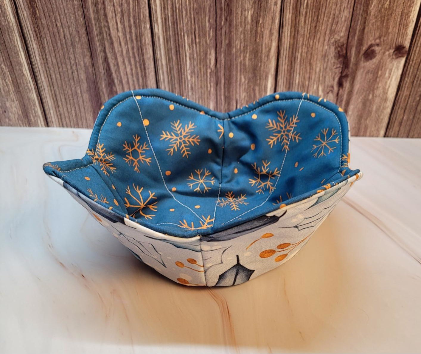 Quilted Fabric Bowl Cozy, set #3