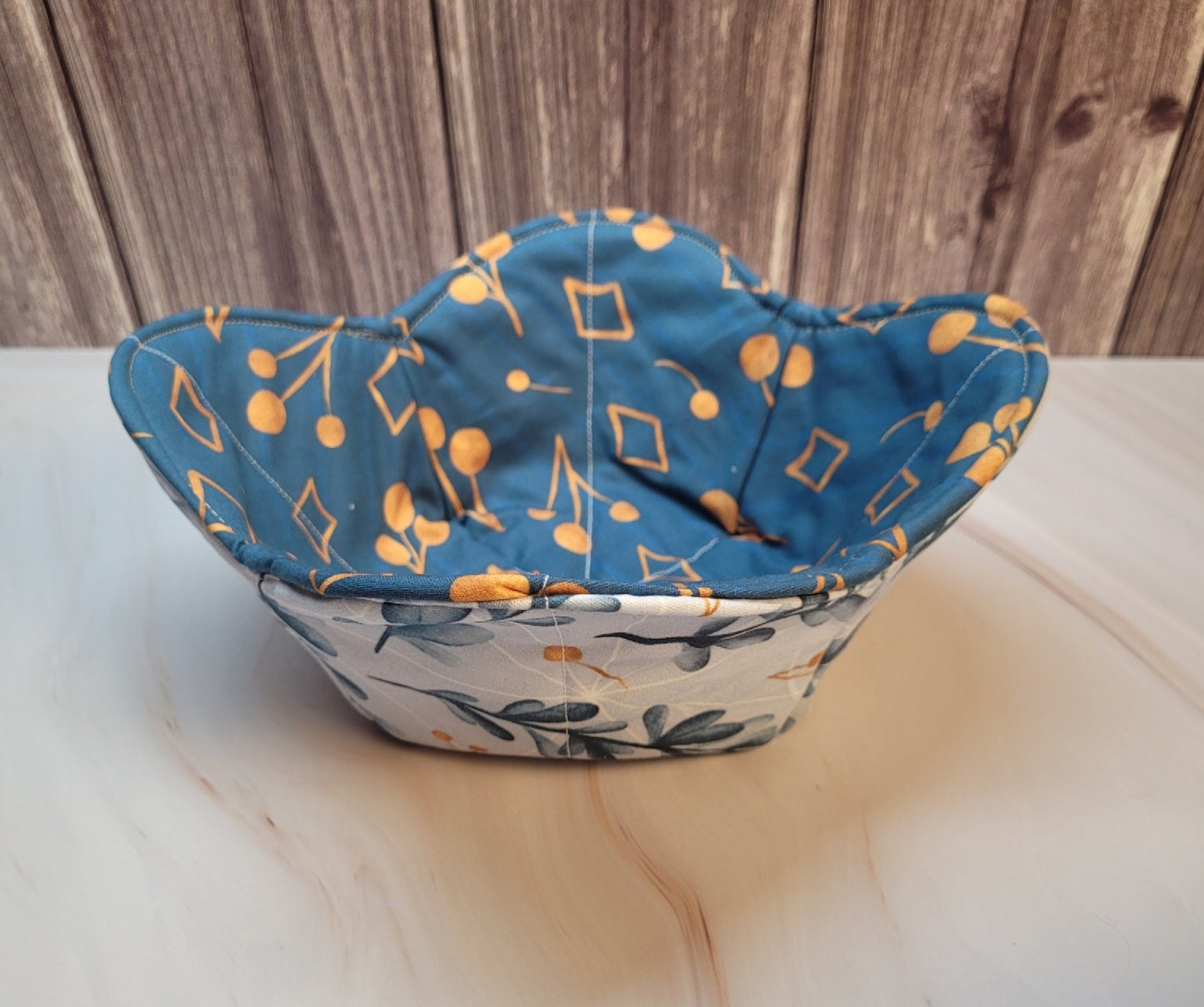 Quilted Fabric Bowl Cozy, set #3