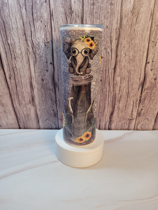 Never Give Up insulated 30 oz. steel tumbler