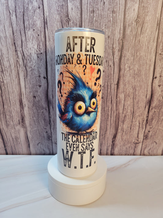 WTF! insulated 30 oz. steel tumbler