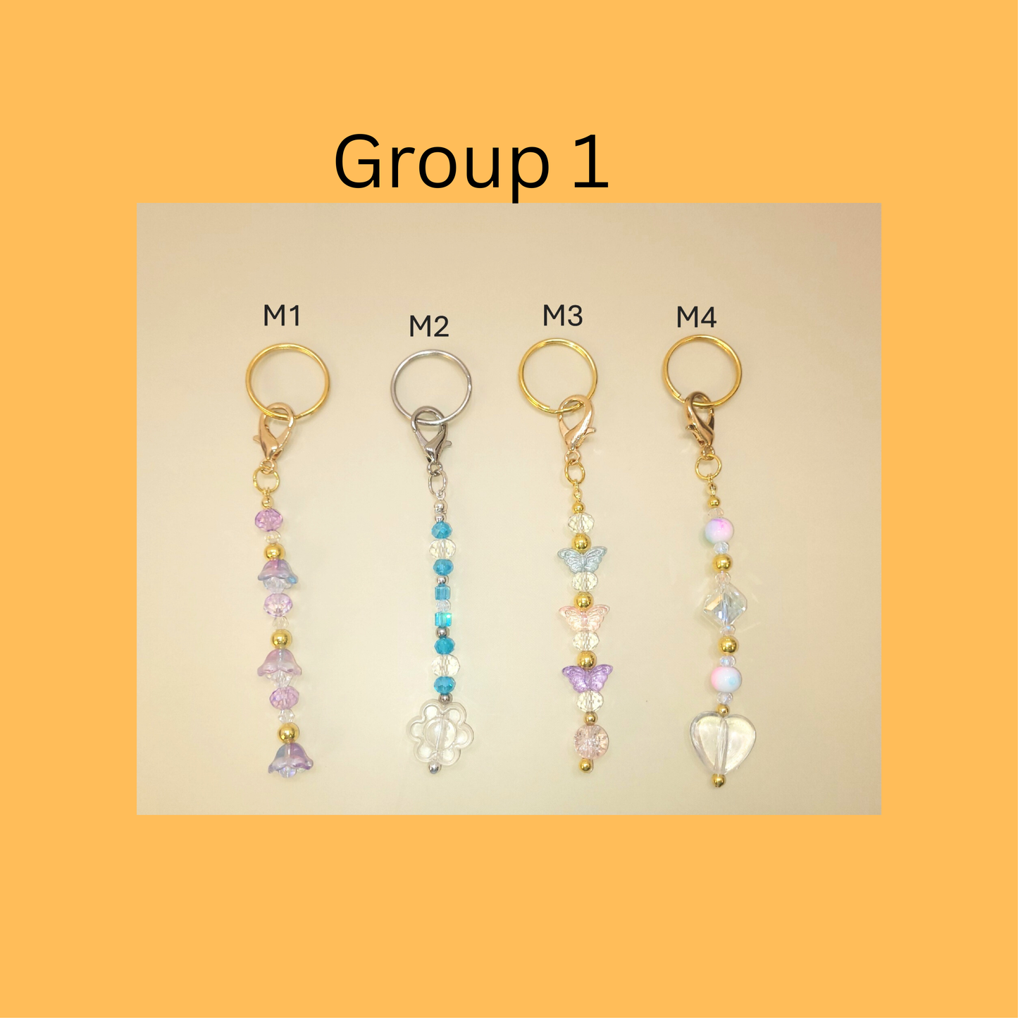 Beaded Key Chains, Groups 1,2,3