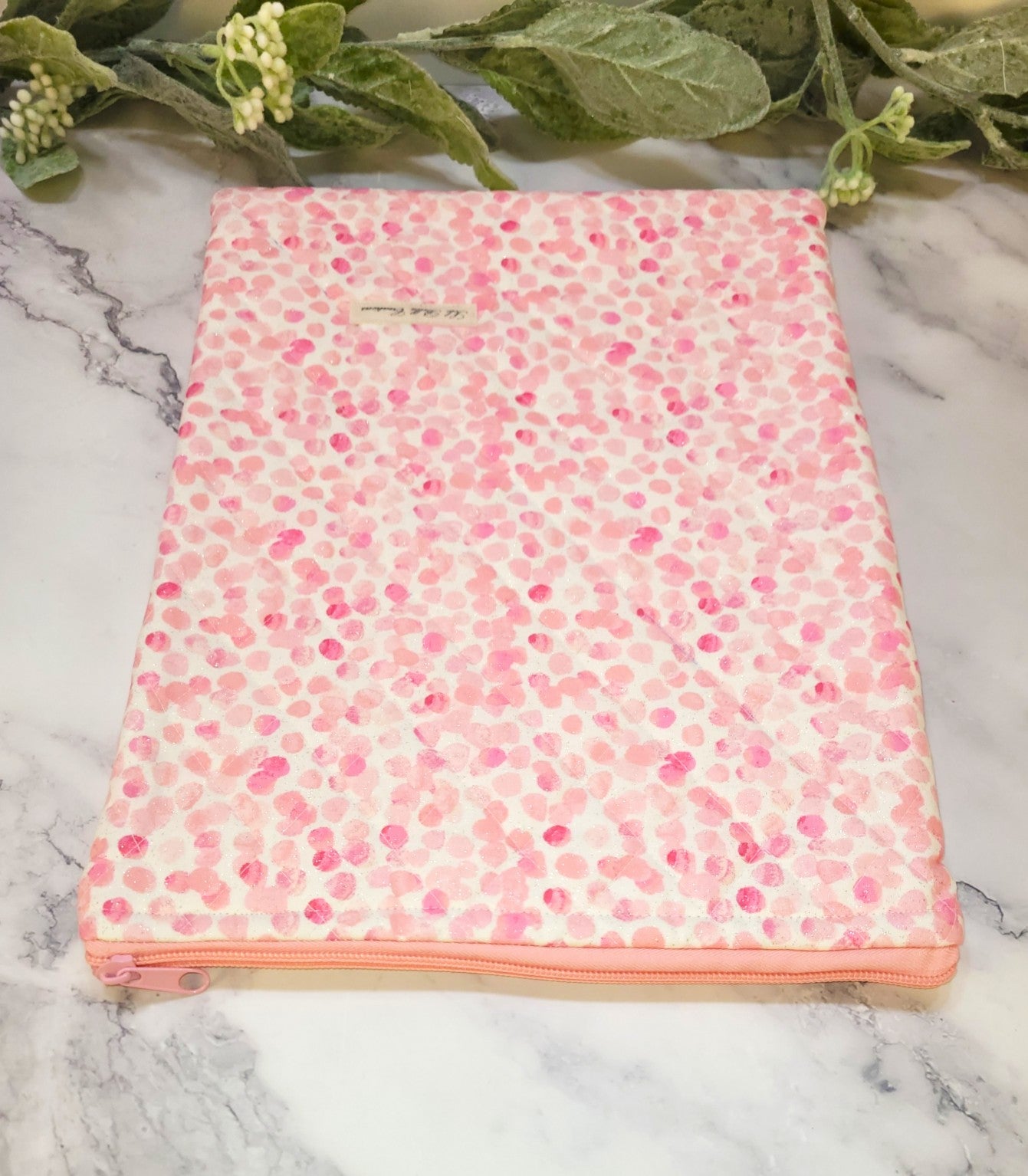 Bubble Gum Bubbles quilted protective sleeve. size S