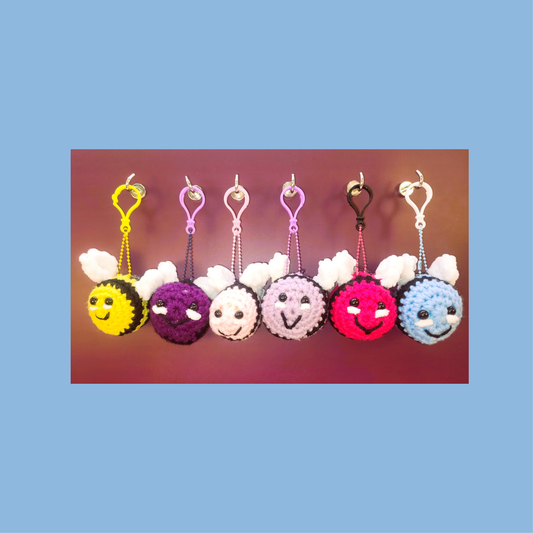 Mini Buzz Bee Keychains