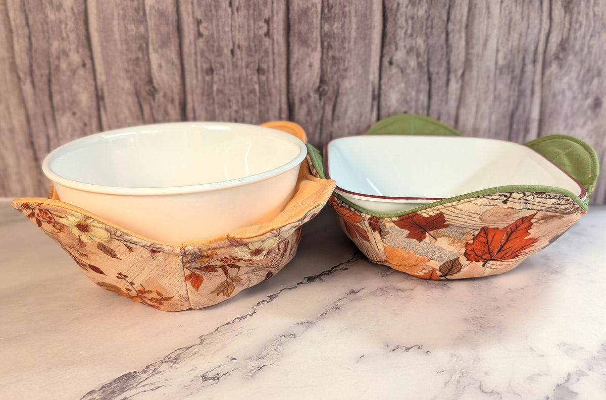 Quilted Fabric Bowl Cozy set #8