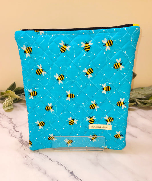 Busy Bees quilted protective sleeve. size S