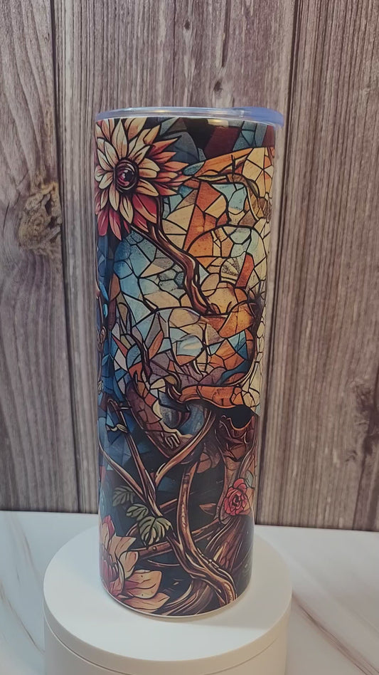 Skull insulated 20 oz. steel tumbler