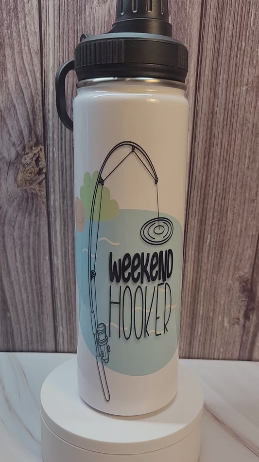 Weekend Hooker insulated 20 oz. steel water bottle
